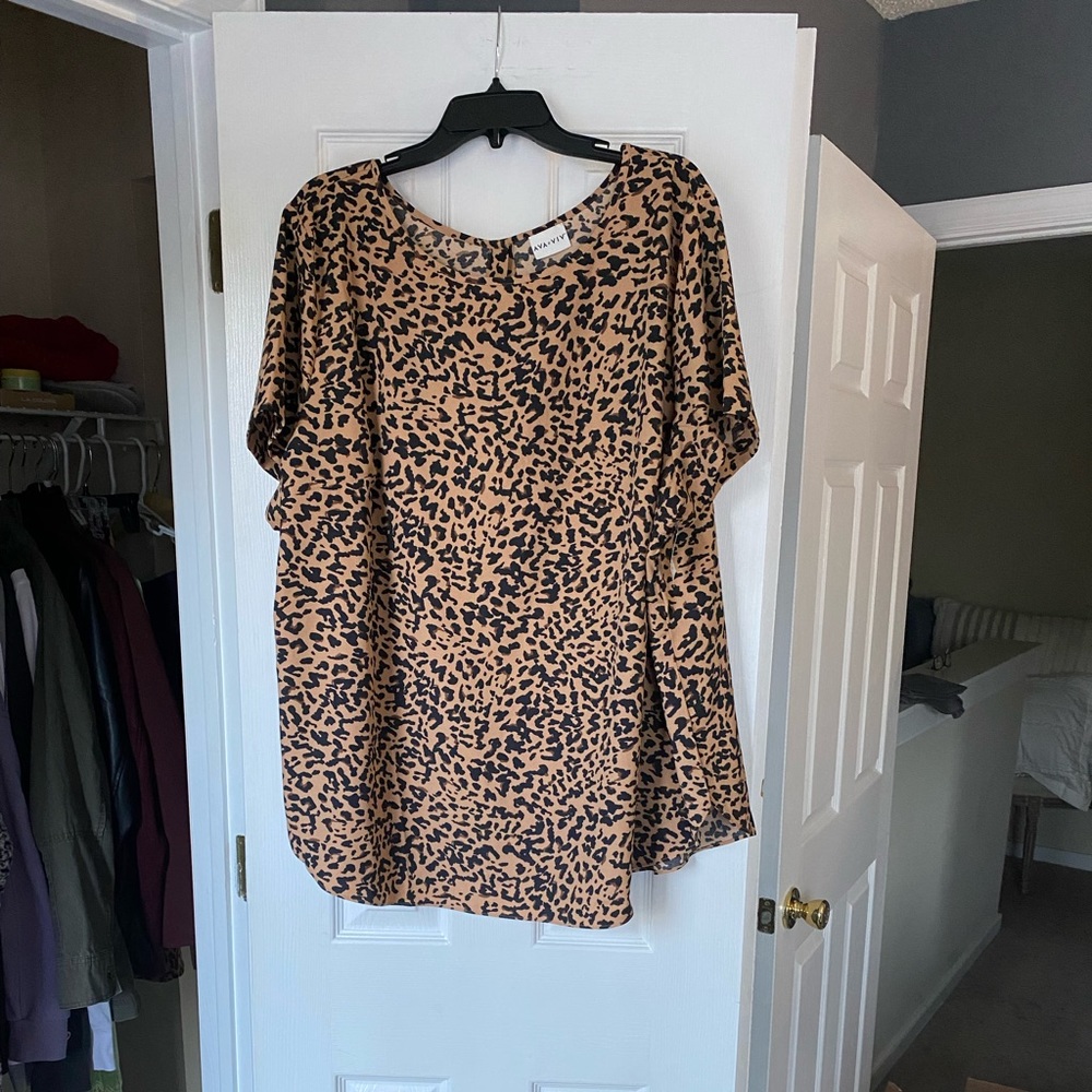 Cheetah blouse